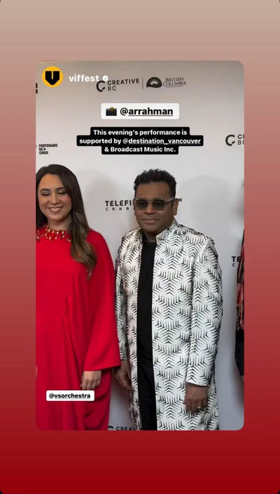 A R Rahman in Ivory And Black 3D  Embroidered Jacket With Kurta Set