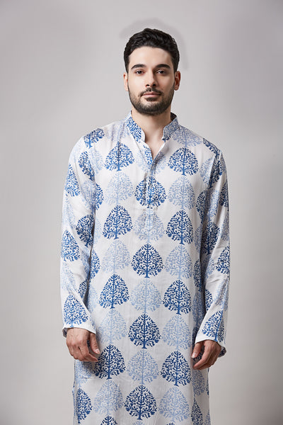 NAQSH HAND BLOCK PRINTED KURTA SET