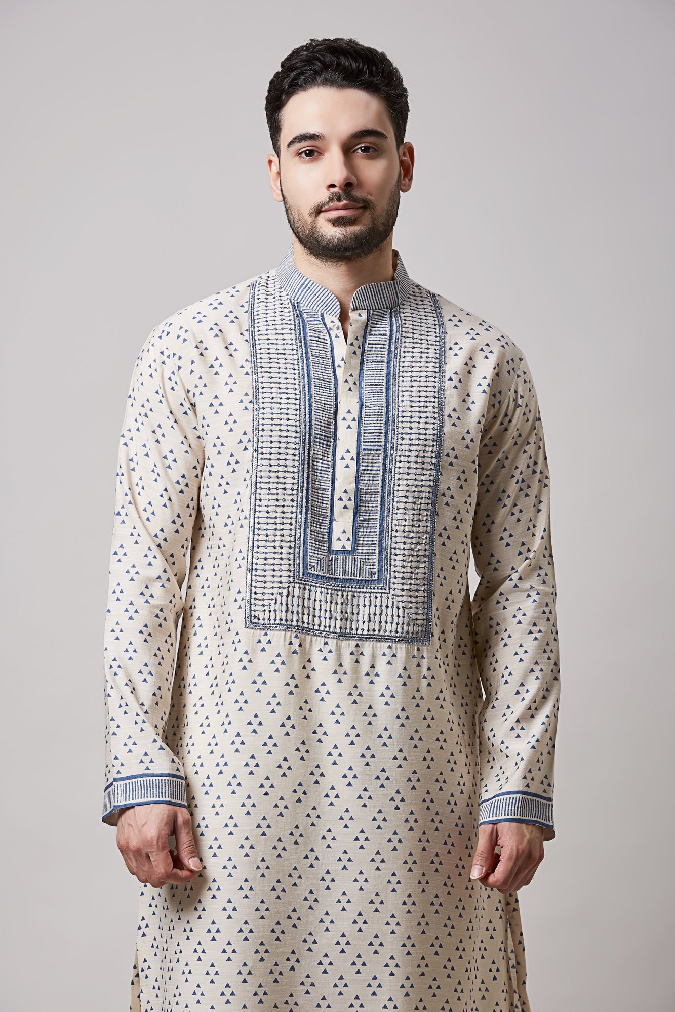 PARTHIV HAND BLOCK PRINTED KURTA SET