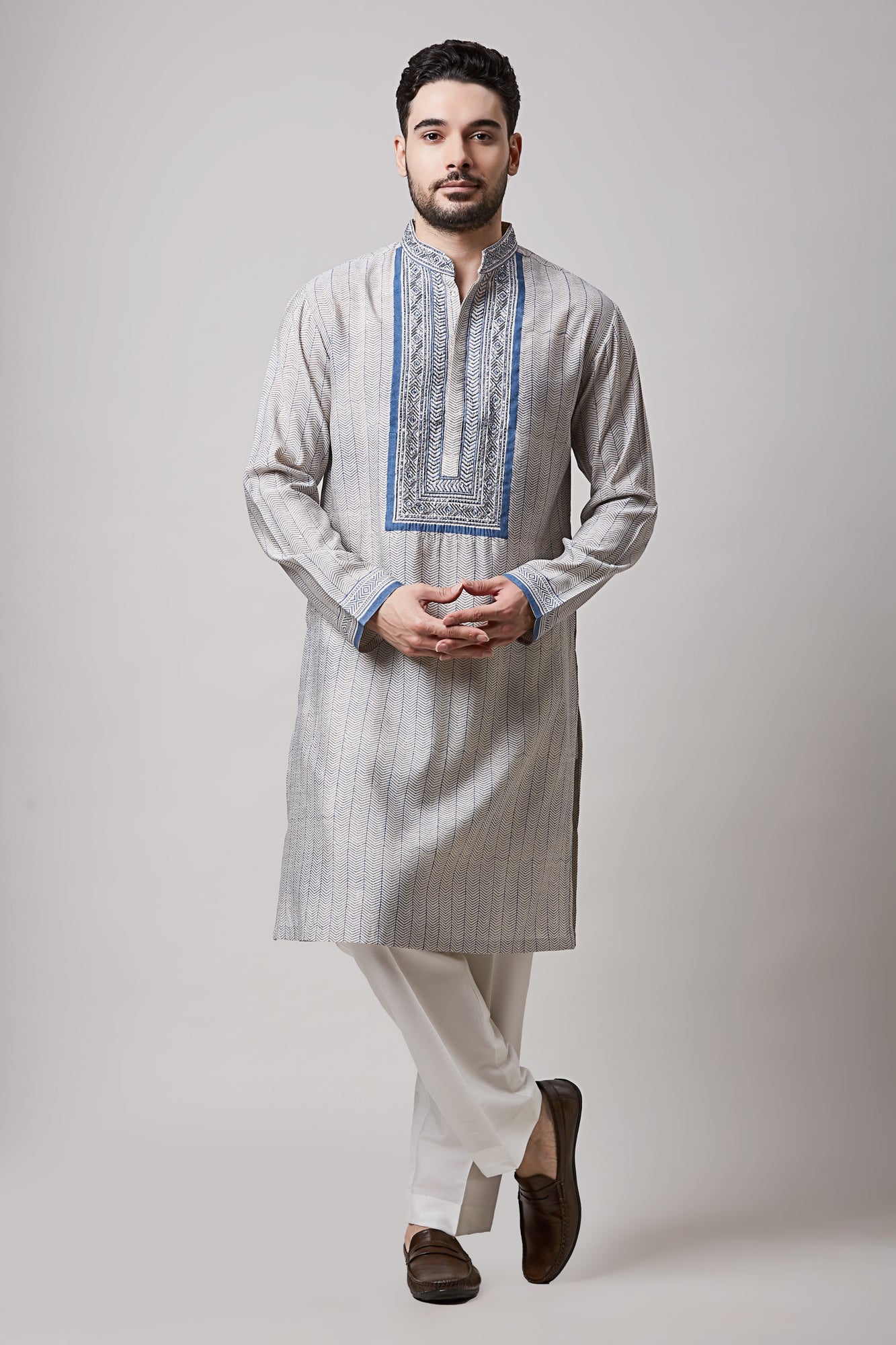 MOKSH HAND BLOCK PRINTED KURTA SET